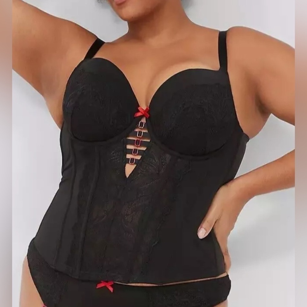 Cacique Lightly Lined Underwire Corset 42C